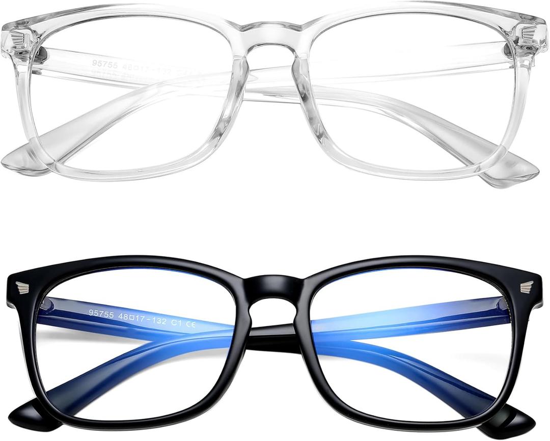 Hycredi Kids Blue Light Blocking Glasses for Boys & Girls Reduce Eye Strain from Screens, Computer, Gaming, TV & Phone
