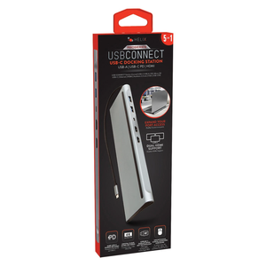 HELIX 5-in-1 USB-C® Docking Station in Silver