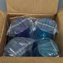 US Acrylic Splash [Set of 16] 18 ounce Plastic Stackable Water Tumblers in 4 Coastal Colors Value Set of Drinking Cups, Reusable, BPA-free, Made in the USA, Top-rack Dishwasher Safe