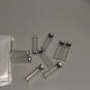 9 Pack 20ml Sealed Sample Vials, Transparent Glass Vials with Self Healing Injection Port