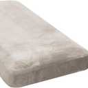 H.VERSAILTEX Velvet Stretch Individual Chaise Cover Sectional Couch Covers for L Shaped Sofa Both Left/Right Furniture Protector Seat Cushion Sofa Cover (1 Piece Chaise Cover, Oatmeal)