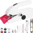 Portable Handheld Sewing Machine Kit - Mini Electric Stitching Machine Hand Held for Beginners, Dual Speeds, USB or Battery Powered, Complete Set with Accessories, DIY Repairs on Clothes, Fabrics
