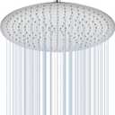 16 inch Ceiling Round Rain Shower Head Brushed Nickel - All Metal Stainless Steel 304, Full Body Round Rainfall Shower with 230 Silicone Nozzles