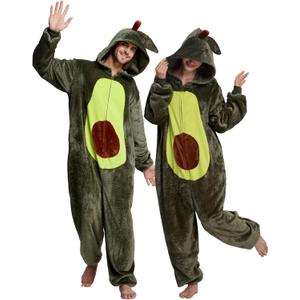 Unisex Adult Onesie Pajamas Animal Cosplay Halloween Costume One Piece Plush Sleepwear Homewear (XL)