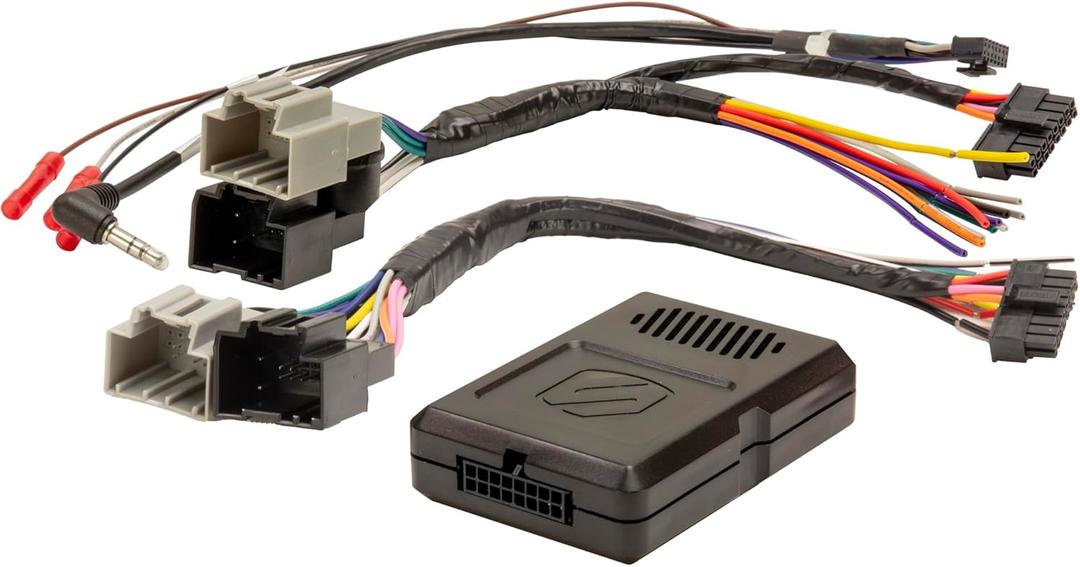 Scosche GM3000SWF Factory Stereo Replacement Interface Adapter, Compatible with Select 2004-24 GM Vehicles with GM LAN Radio, Car Radio Wiring Harness, Retain Steering Wheel Control & OEM Amplifier