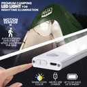 Camping Shower Tent With LED Sensor Light 6.23 ft - Large Easy Pop Up Privacy Tent for Beach Changing - Outdoor Portable Enclosure for Camping, 152.4 cm x 152.4 cm x 188.74 cm