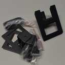 Non Slip Mattress Gaskets, Mattress Holder in Place Gripper for Metal Bed Frame, Keep Mattress from Sliding Gripper, Adjustable, 6 PCS, Black