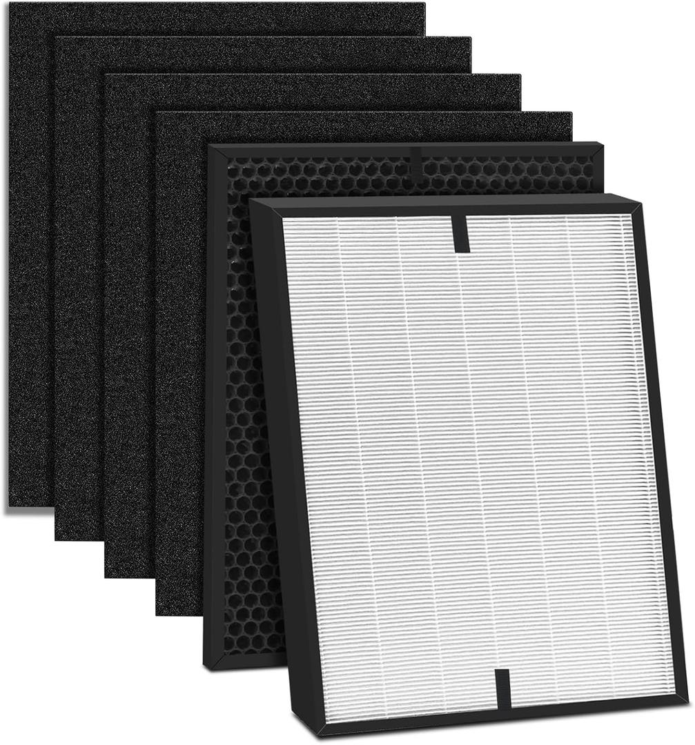 6 Pack 3000 Replacement Filters, 1 Filter, 1 Activated Carbn and 4 Extra Carbn Pre-Filters(1+1+4)