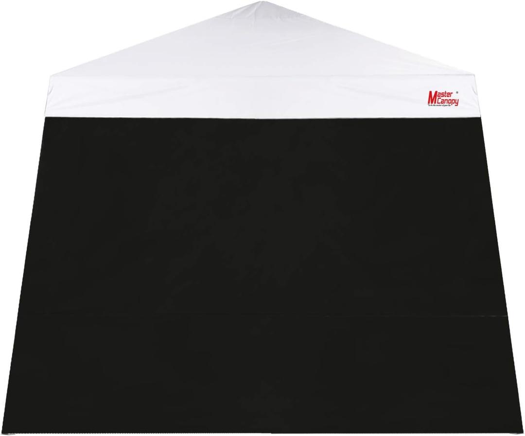 MASTERCANOPY SunWall Canopy Sidewall for 10x10 Slant Leg Canopy Tent, 1 Pack Sidewall Only (Black)