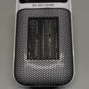 Space Heater, Small Plug in Electric Heater, Remote Wall Outlet Electric Space Heater with Adjustable Thermostat and Timer and Led Display, Compact for Office Dorm Room (Peal)