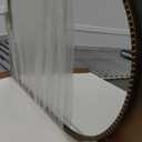 Arched Wall Mirror 24" x 36",Antique Gold Metal Beaded Frame, Decorative Accent Mirror for Bathroom, Living Room, Entryway & Bedroom