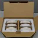 famiware Star Soy Sauce Dish Ceramic Dipping Bowls Set of 6, 4 oz Individual Dip Sauce Cups/Bowls/Dishes/Plates, Small Serving Bowl for Side Dishes, Dessert, Ice Cream, Condiments - Cappuccino White