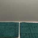 MIULEE Pack of 2 Christmas Dark Green Corduroy Decorative Pillow Covers 18x18 Inch Soft Boho Striped Throw Pillow Covers Modern Farmhouse Home Decor for Sofa Living Room Couch Bed