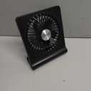 Koonie USB Fan, Strong Wind Ultra Quiet Small Desk Fan 220 Tilt Folding 3 Speeds Adjustable USB-C Corded Powered Personal Fan for Home Office Desktop Black (5.7 inch)