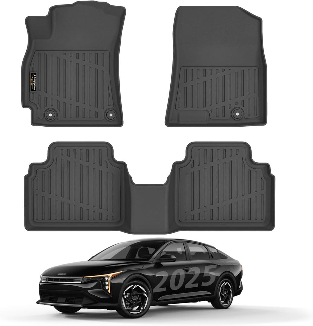 Floor Mats Custom for Kia K4 2025 2026 All Weather TPE Rubber Protection Front & Rear Row Anti-Slip Automotive Floor Liners for Kia K4 2025 Accessories