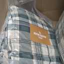 Eddie Bauer - Twin Comforter Set, Reversible Bedding with Matching Sham, Medium Weight, Dorm Essentials (Timbers Green)