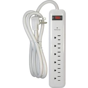 Prime Wire and Cable PB802126 6-Outlet Household Electronics Surge Protector with 14/3 SJT 8-Feet Cord
