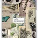 Butterfly Aesthetic Case Compatible with iPhone 16 Pro, Vintage Newspaper Collage Case for iPhone 16 Pro, Cool TPU Shockproof Case Cover