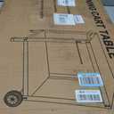 32x20IN Double-Shelves Grill Table, Outdoor Grill Cart for Blackstone Griddle, Movable Pizza Oven Table Cart for Outside Patio, Kitchen Cooking Food Prep Table for Party