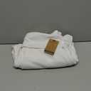 Maks Mens Casual Cotton Turtleneck Pullover Sweater Interlock Knit Combed Super-Soft Sweater (XX-Large, White)