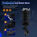 ECCPP Complete Struts Spring Assembly Front Struts Shock Absorber Fit for 2010 2011 2012 2013 2014 2015 for Toyota Prius Set of 2