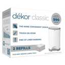 Diaper Dekor Classic Diaper Pail Refills, Most Economical Refill System | Quick & Easy to Replace | No Preset Bag Size Use Only What You Need | Exclusive End-of-Liner Marking, Multicolor