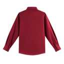 AOLIWEN Boy's Long Sleeve Button-Down Collared Dress Shirt Ruffle Shirts School Uniform Blouse