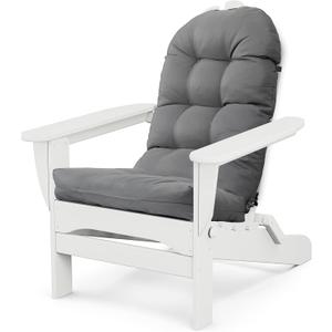 Adirondack Chair Cushion, Thick Indoor/Outdoor Rocking Chair Cushion with High Elasticity PP Cotton Water-Resistant Patio Furniture Cushions High Back Seat Pads for Porch Yard Lawn Chairs 44x19x4, 44x19in