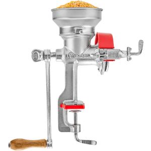 Victoria Manual Cast Iron Grain Mill with Low Hopper, Premium Corn-Grinding Mill and Grain Grinder, Made in Colombia