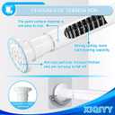 Spring Tension Rod 28 to 48 inches,Adjustable Heavy Duty Curtain Rod-Shower Curtain Rods for Bathroom,Windows,Door,White