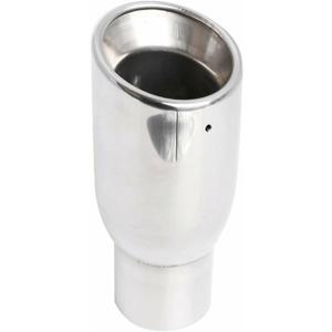 TYFYB 2.5"Inlet 3.5"Outlet Tip T304 Stainless Steel Rolled Edge Duo layer Slant Cut Exhaust Tip Weld-On Type