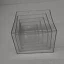 6 Pcs Clear Acrylic Boxes for Display as Buffet Risers and Stands, Food Risers for Party, Table, Stands, including 8", 7", 6", 5", 4", 3" (Small, 6Pcs, Clear)