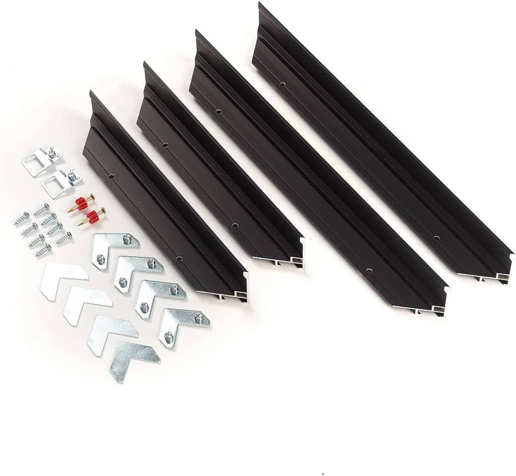 24"x36" Metal Floater Frame for 1"-1.28" Depth Canvas Painting,DIY Assembled for Wall Decoration - with Accessories (Black,1PCS)