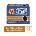 Victor Allen's Coffee Caramel Macchiato Flavored, Medium Roast, 42 Count, Single Serve Coffee Pods for Keurig K-Cup Brewers