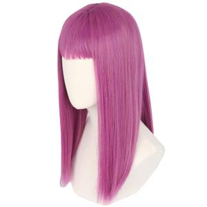 Kids Wig Purple Long Cosplay Wig Halloween Costumes Wigs for Child Girls