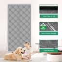 Insulated Magnetic Door Curtain for Winter, Thermal Door Cover with Triple-Layer Oxford Fabric, Windproof Cold Draft Blocker, Energy Saving Waterproof Curtain for Indoor Outdoor