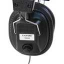 Califone 3068AV Switchable Stereo/Mono Over-Ear Headphones, 3.5mm and Adapter Plug, Black