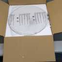 Dimmable Gold LED Modern Flush Mount Ceiling Light, 2700K-6000K 5CCT, Minimalist Round Metal Ceiling Lamp for Bedroom, Kitchen, Living Room - 15.7in