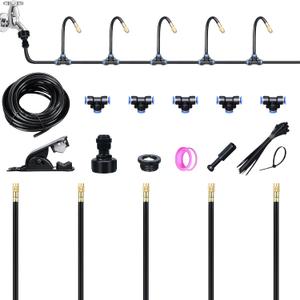 16FT Drip Irrigation System, 360 Adjustable Sprinkler Irrigation Kit, Plant Mister System for Garden Watering (16FT/5M)