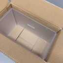 RattanView 2 Pcs 12 Inch Large Acrylic Risers Display Stands 5 mm Thick Acrylic Shelf Riser Showcase for Collectibles Jewelry Cupcakes Food Figures Perfume Cabinet(Clear)