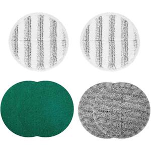 Electric Mop Pads Replacement Cleaning Scrubber Mop Pads, 6.3 inches