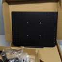 WALI Laptop Tray Desk Mount for 17inch Notebook, Fully Adjustable Laptop Arm up to 22lbs, Monitor Mount with Vented Cooling Platform Stand (M00LP), Black