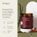 Fontana Candle Co Wood Wick Beeswax Jar Candle, Warm Flannel Made Safe with Coconut Oil & Pure Essential Oils 35+ Hrs Clean Burn, Long Lasting and Non-Toxic Candles for Home & Room Dcor
