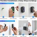 Wireless Doorbell 4000ft Ultra Long Range, IP67 Waterproof Door Bell Chime for Home Business Classroom Warehouse, 38 Melodies & Mute Mode (Black-1button+1receiver)