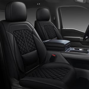 NS YOLO Custom Fit Ford F150 F250 F350 F450 Black Seat Covers 2015-2026
