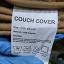 Couch Cover for Dogs Washable, Waterproof Couch Covers for 3 Cushion Couch Sofa Pet Friendly, Soft and Anti Slip (Coffee, 27.6" x 59"/70 x 150cm)