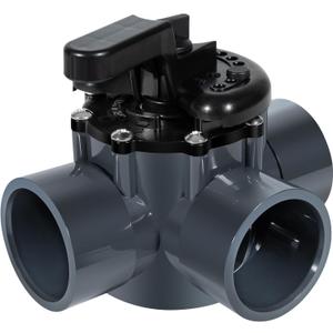 3 Way Pool Valve 2 Inch, Positive Non-Lube Diverter Valve Replacement for 263028 Valve, Used for Pools and Spas, Works with Heaters, Chemical Dispensers, and Salt Generators