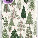 Qimulgociz Green Christmas Trees Phone Case for iPhone 17, Cute Christmas Festival Phone Cover, Trendy Cool TPU Case Cover