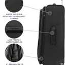 Travelpro Maxlite 5 Softside Expandable Upright 2 Wheel Checked Medium Luggage, Lightweight, 26-Inch Black
