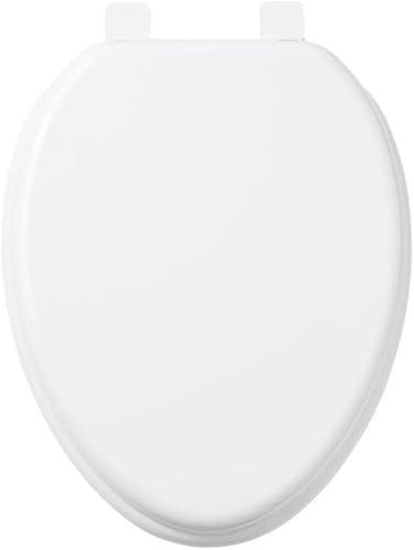 Signature Hardware 447334 Elongated Closed-Front Toilet Seat And Lid with Soft Close and Quick Release